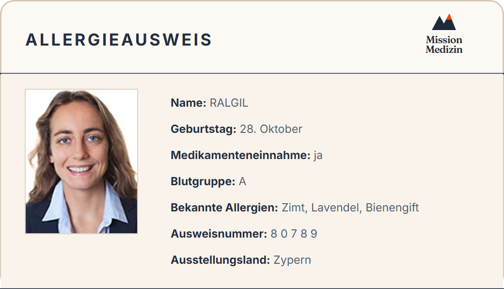 Allergieausweis