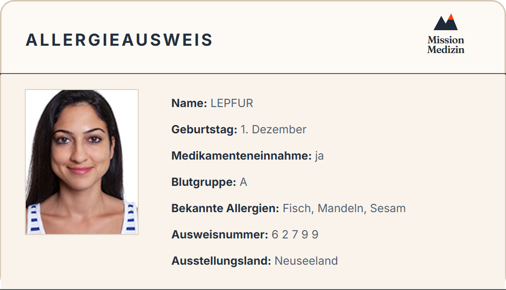 Allergieausweis