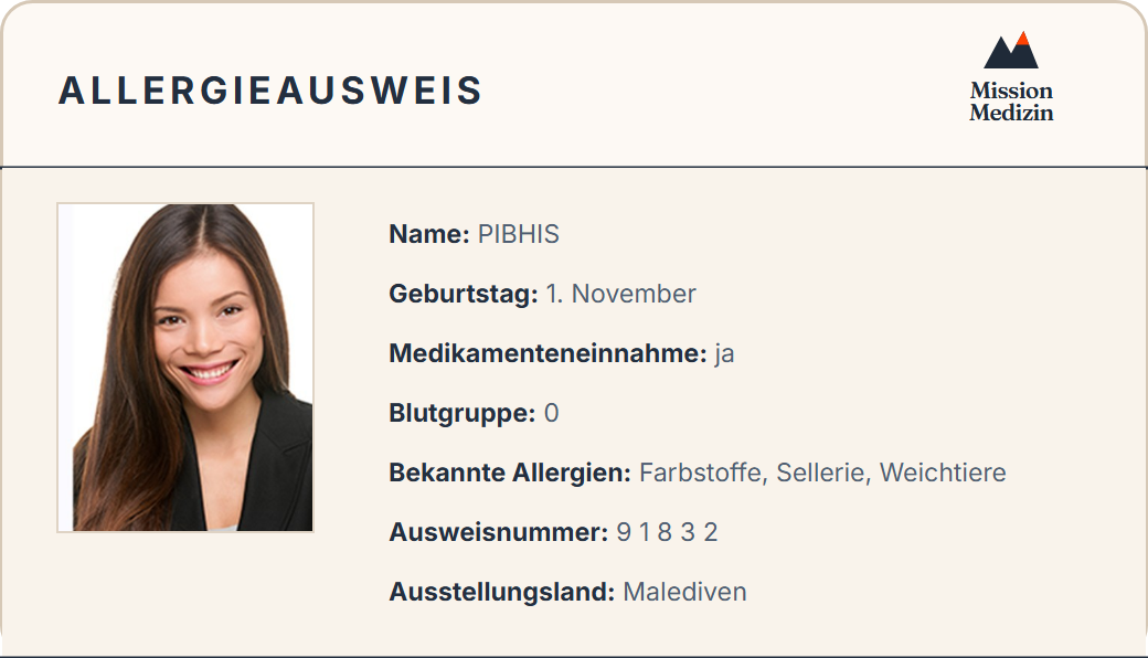 Allergieausweis