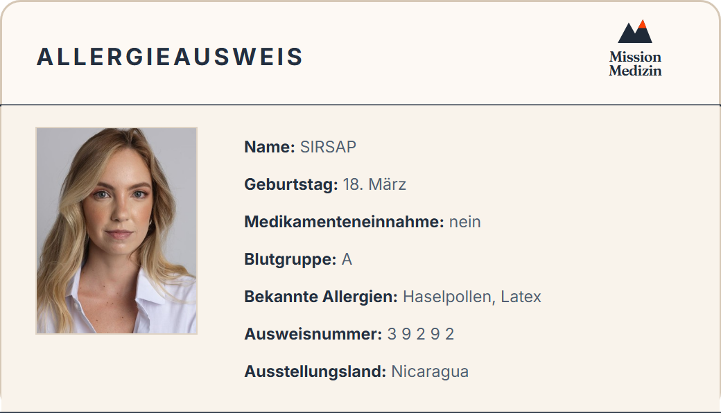 Allergieausweis