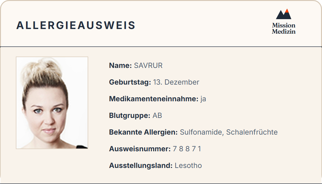 Allergieausweis