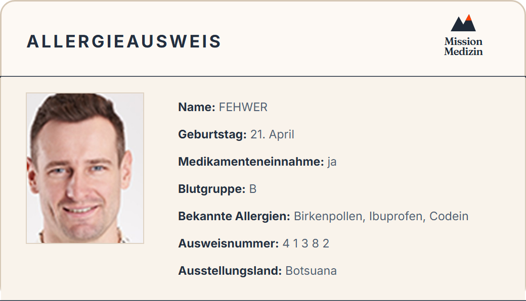 Allergieausweis
