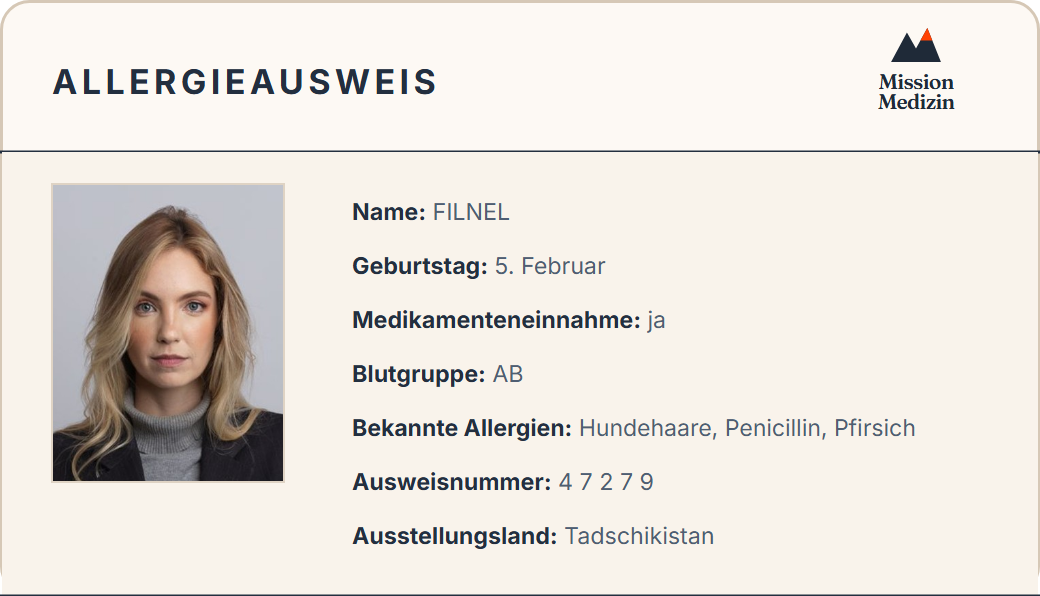 Allergieausweis