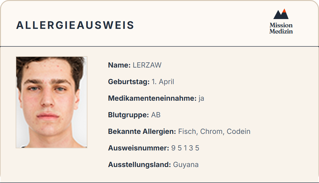 Allergieausweis