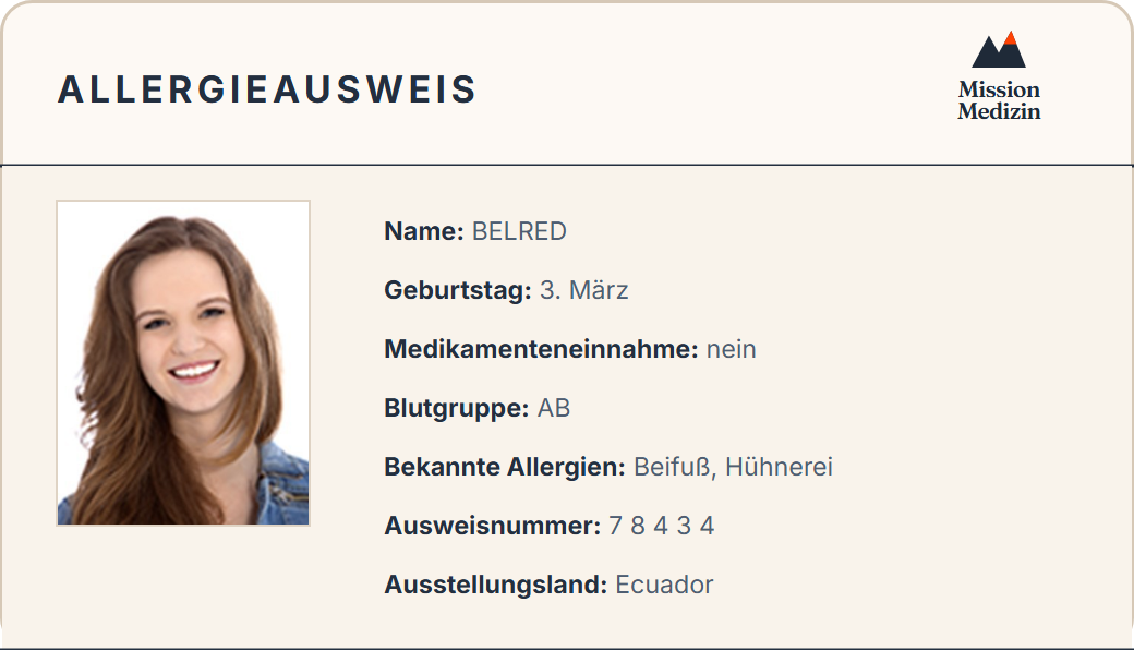 Allergieausweis