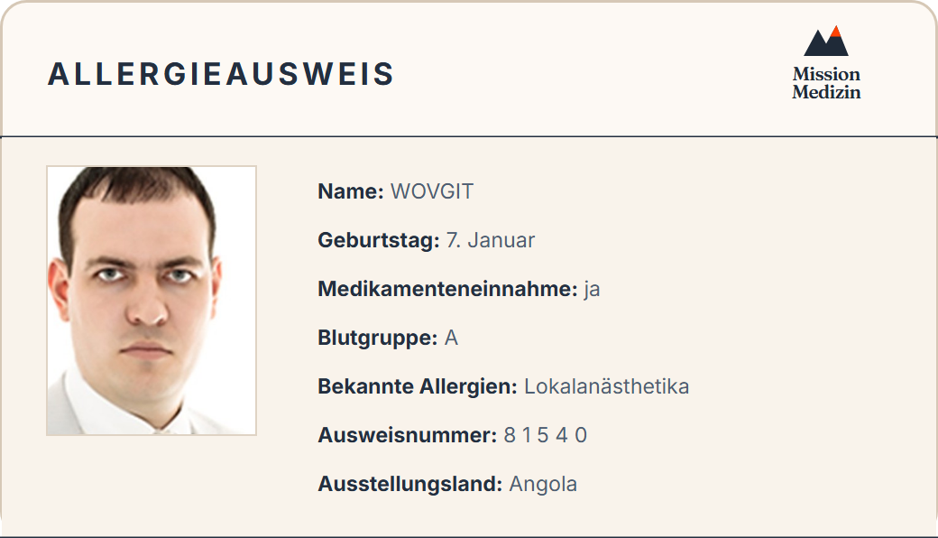 Allergieausweis