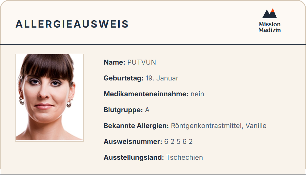 Allergieausweis