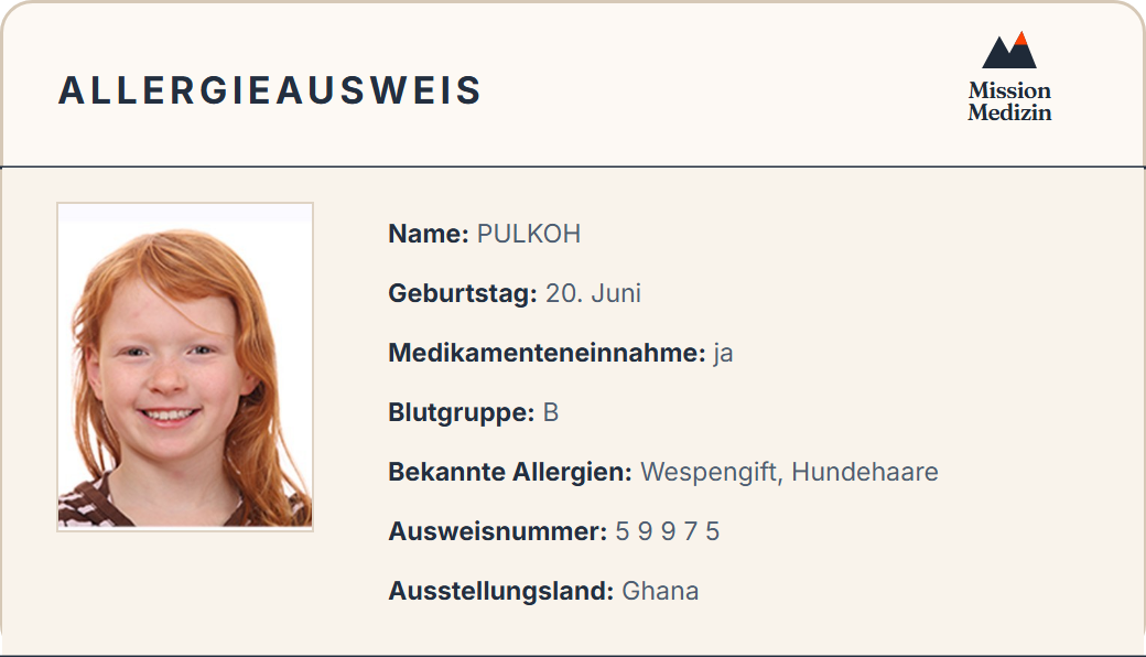 Allergieausweis