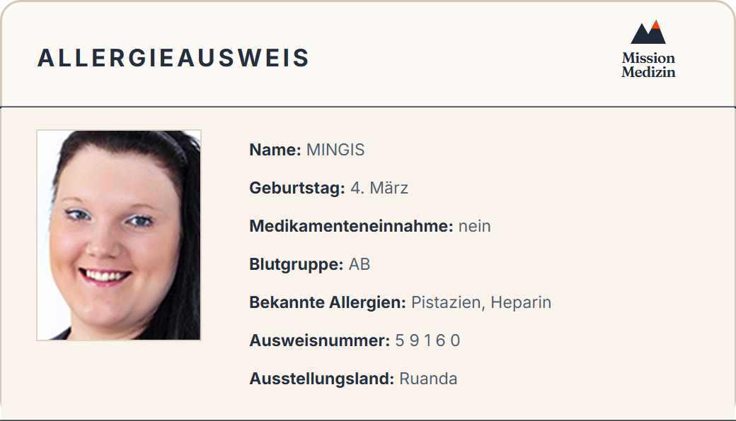 Allergieausweis