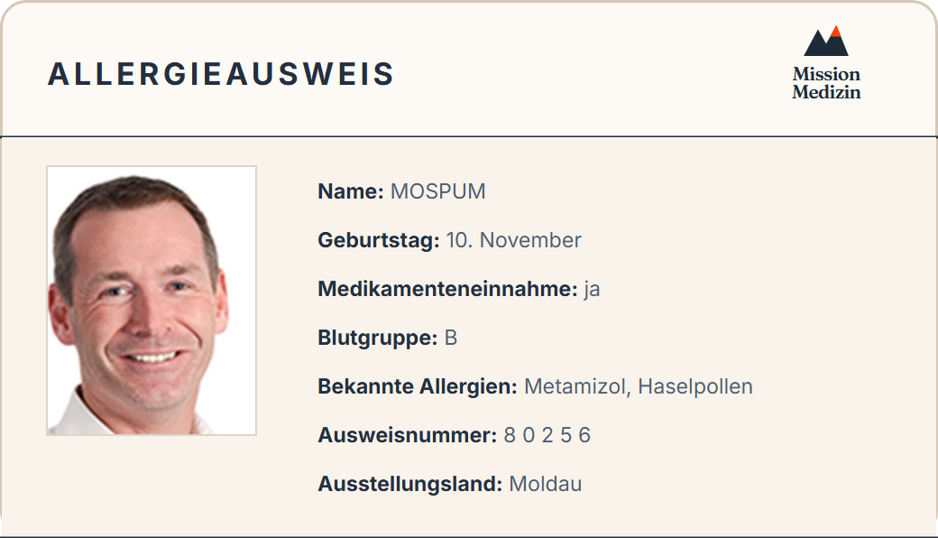 Allergieausweis