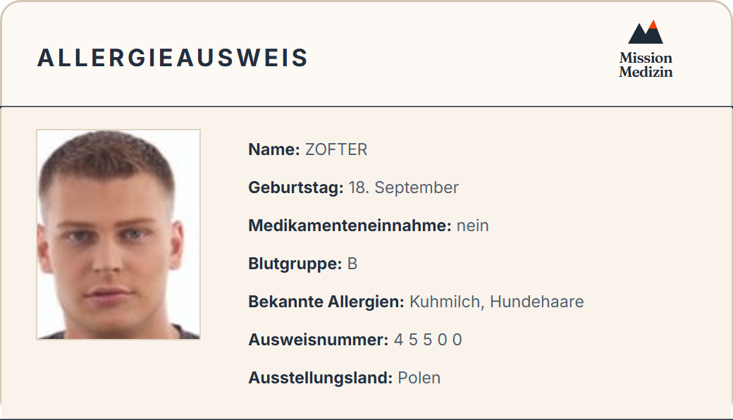 Allergieausweis