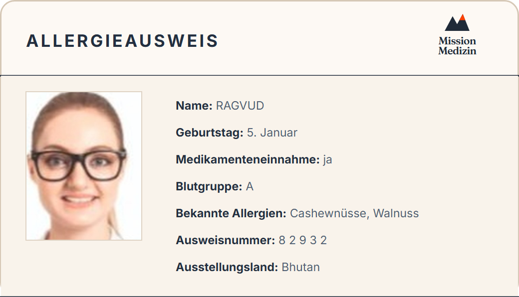 Allergieausweis