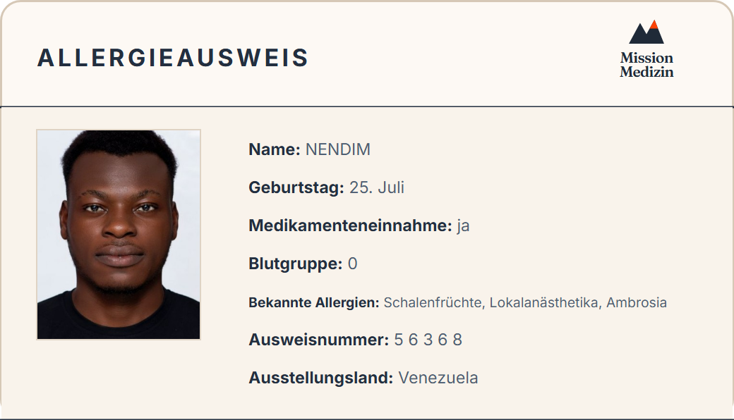 Allergieausweis