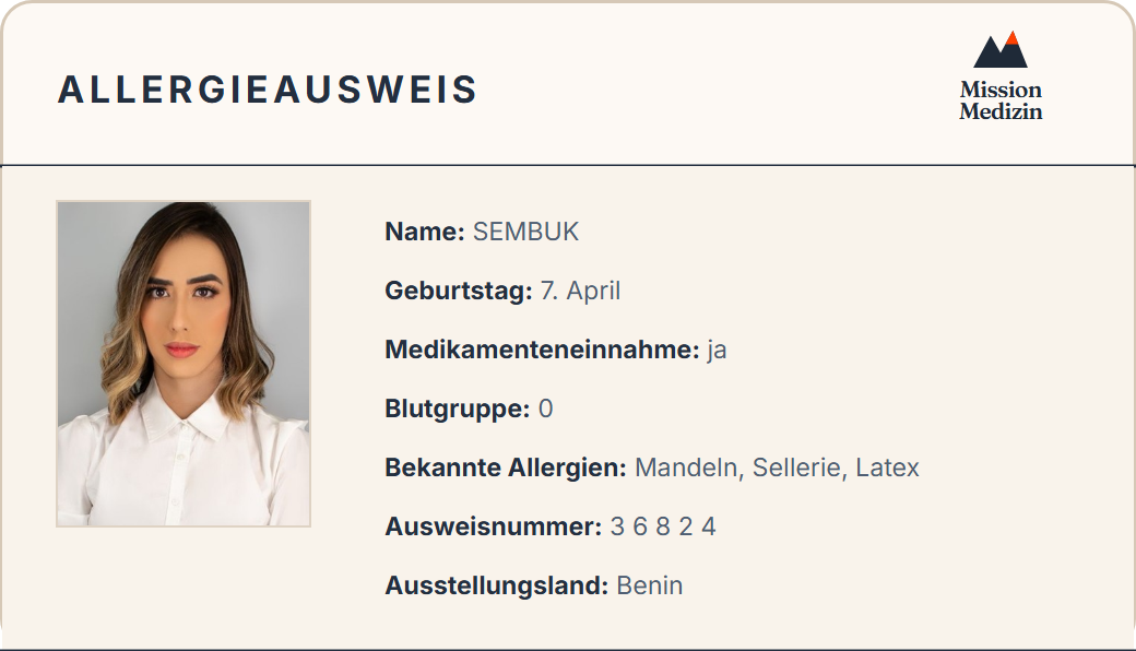 Allergieausweis