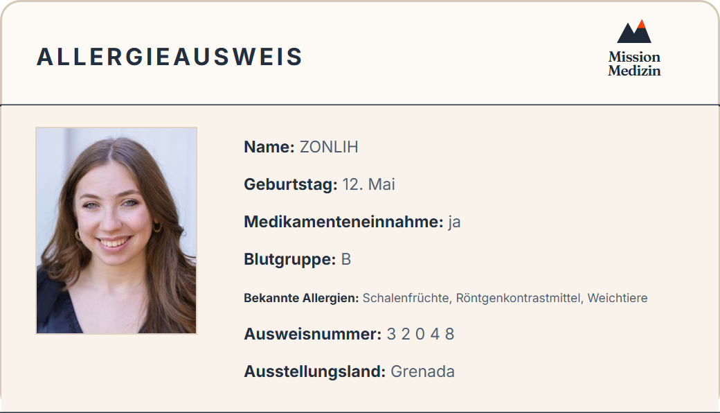 Allergieausweis
