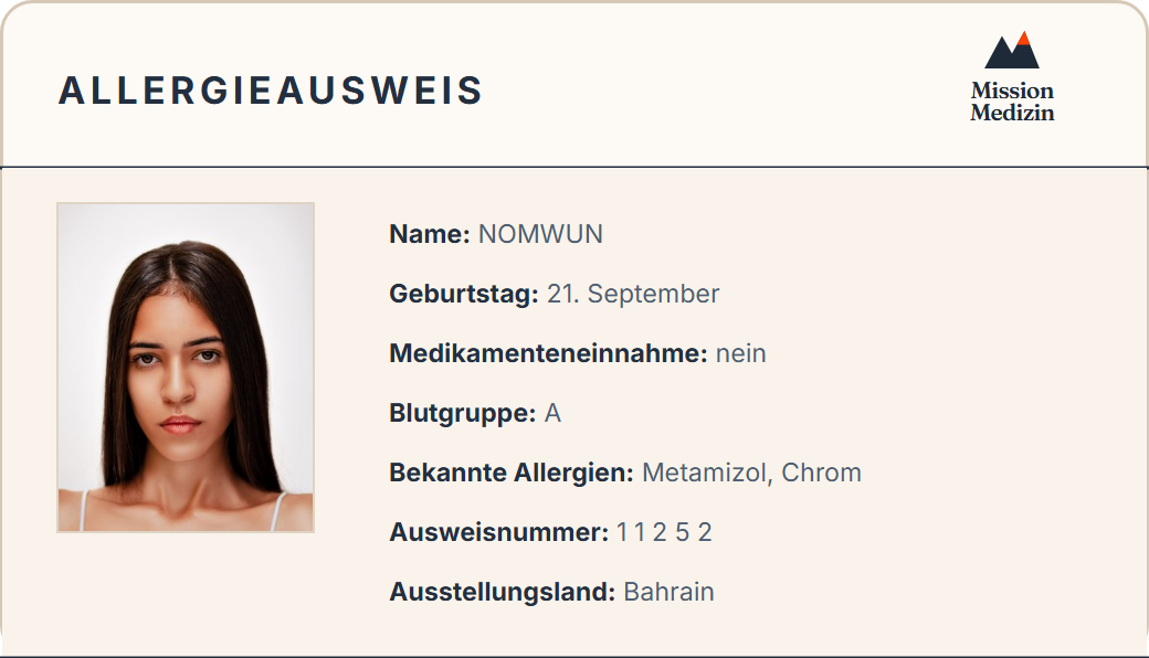 Allergieausweis