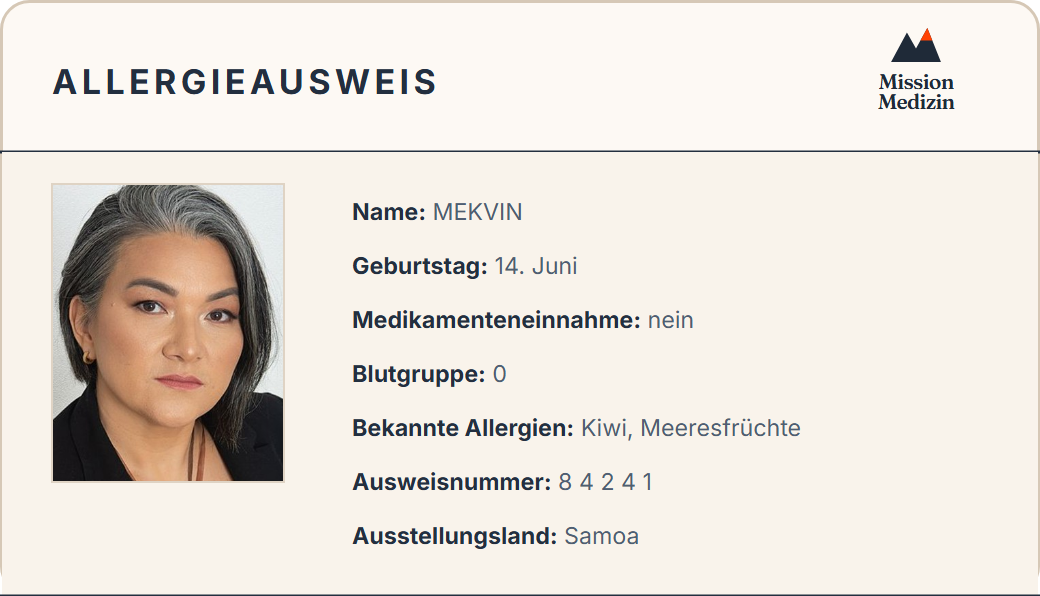 Allergieausweis