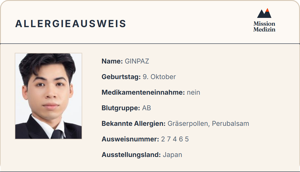 Allergieausweis