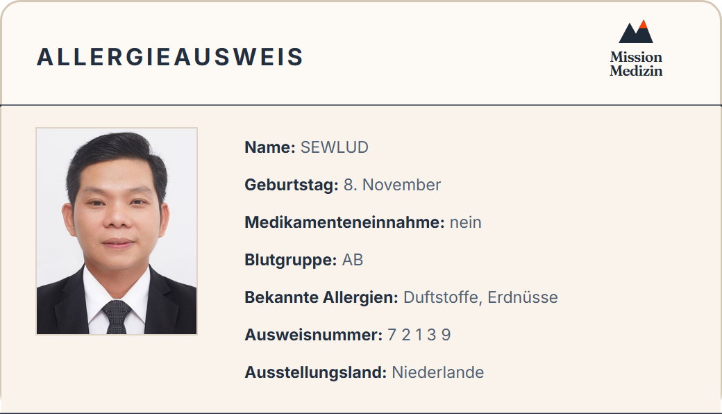 Allergieausweis