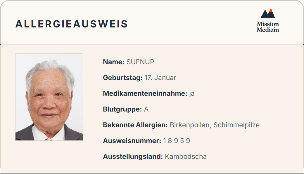 Allergieausweis