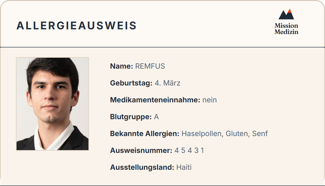 Allergieausweis