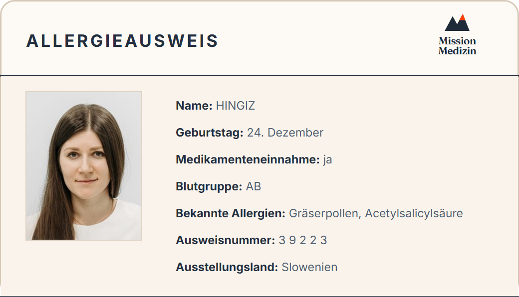 Allergieausweis