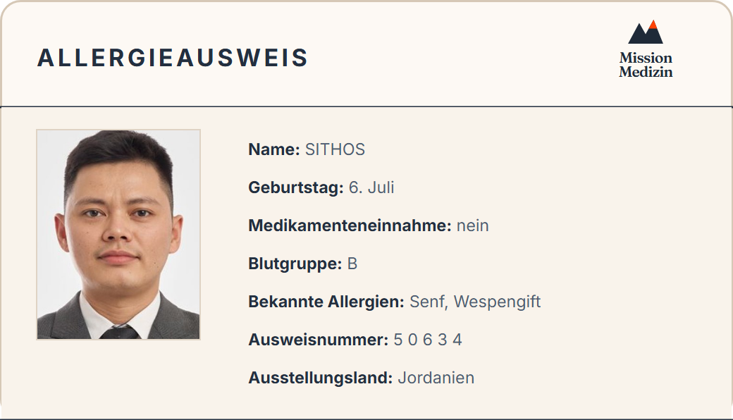 Allergieausweis