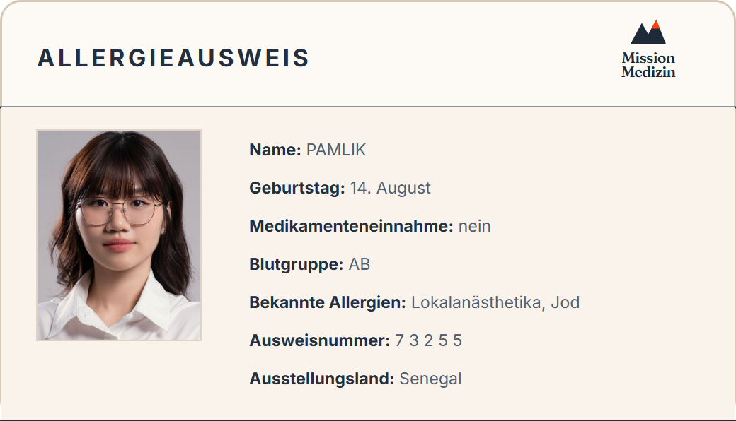 Allergieausweis