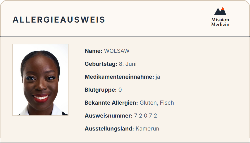 Allergieausweis