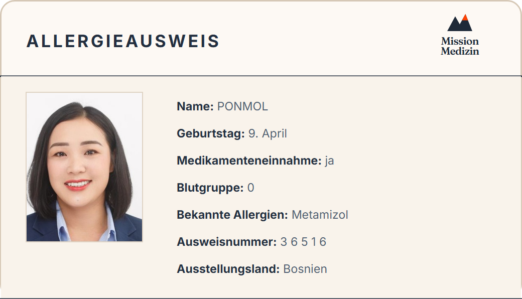 Allergieausweis