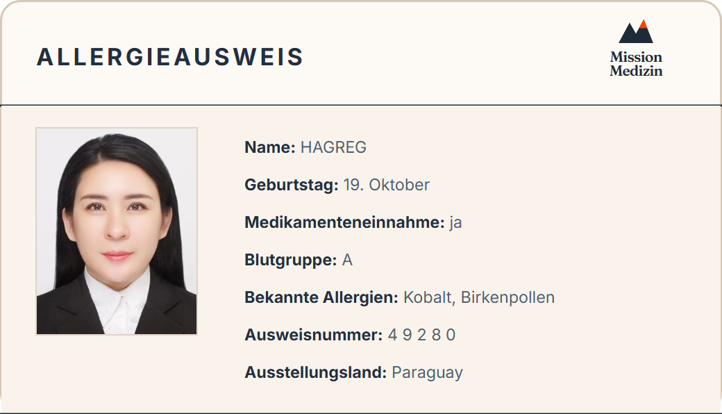 Allergieausweis