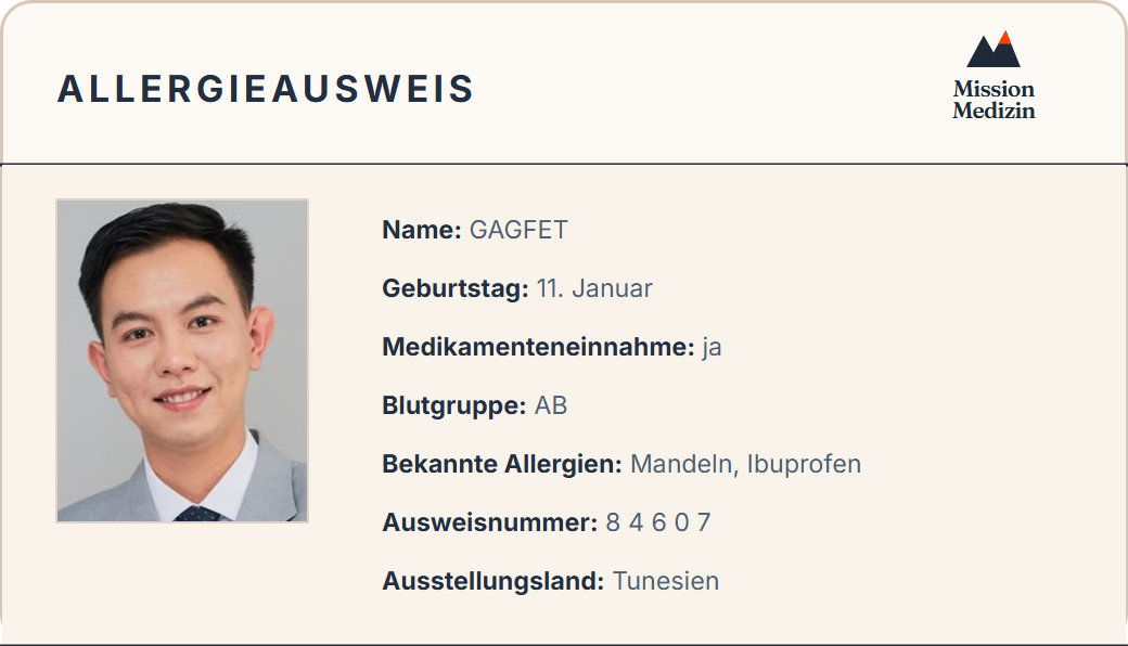 Allergieausweis