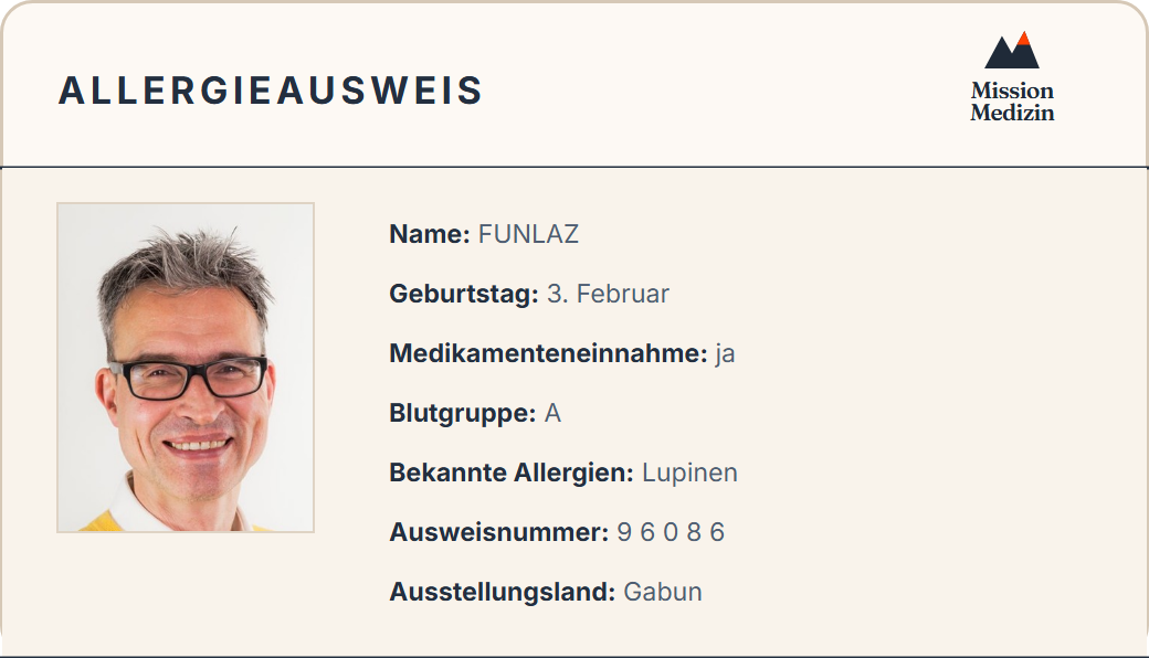 Allergieausweis