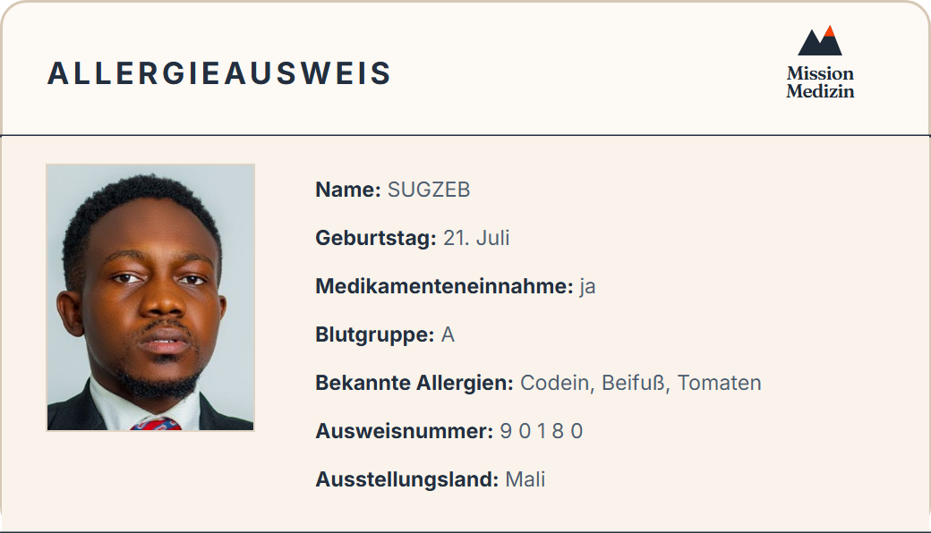 Allergieausweis