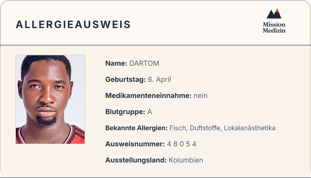 Allergieausweis