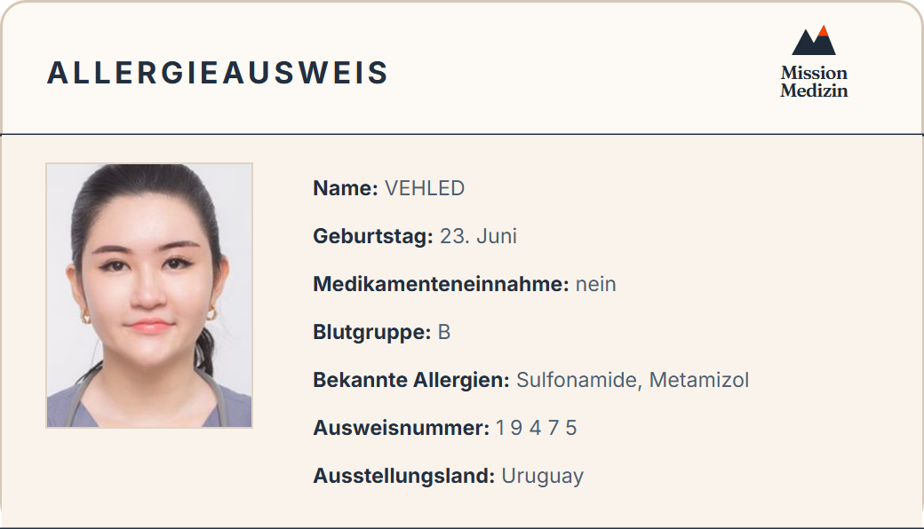 Allergieausweis