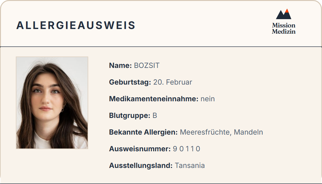 Allergieausweis