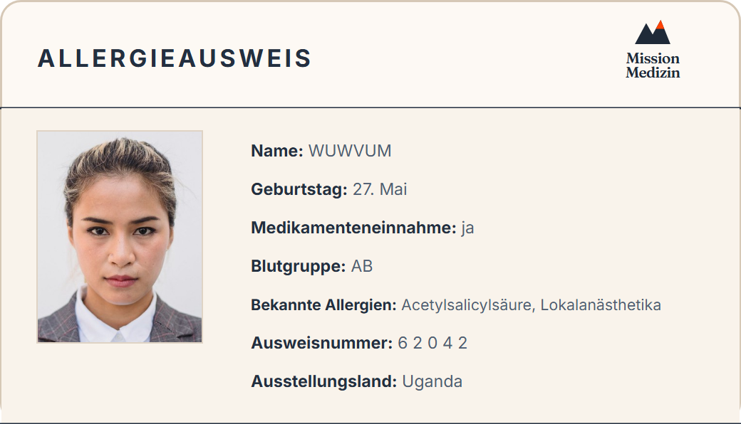 Allergieausweis