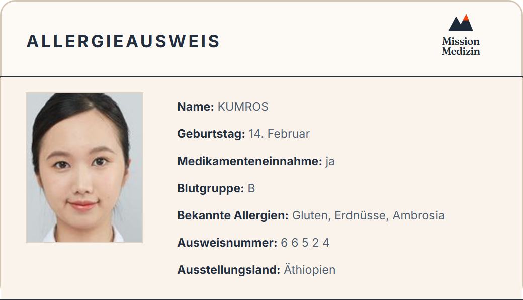 Allergieausweis