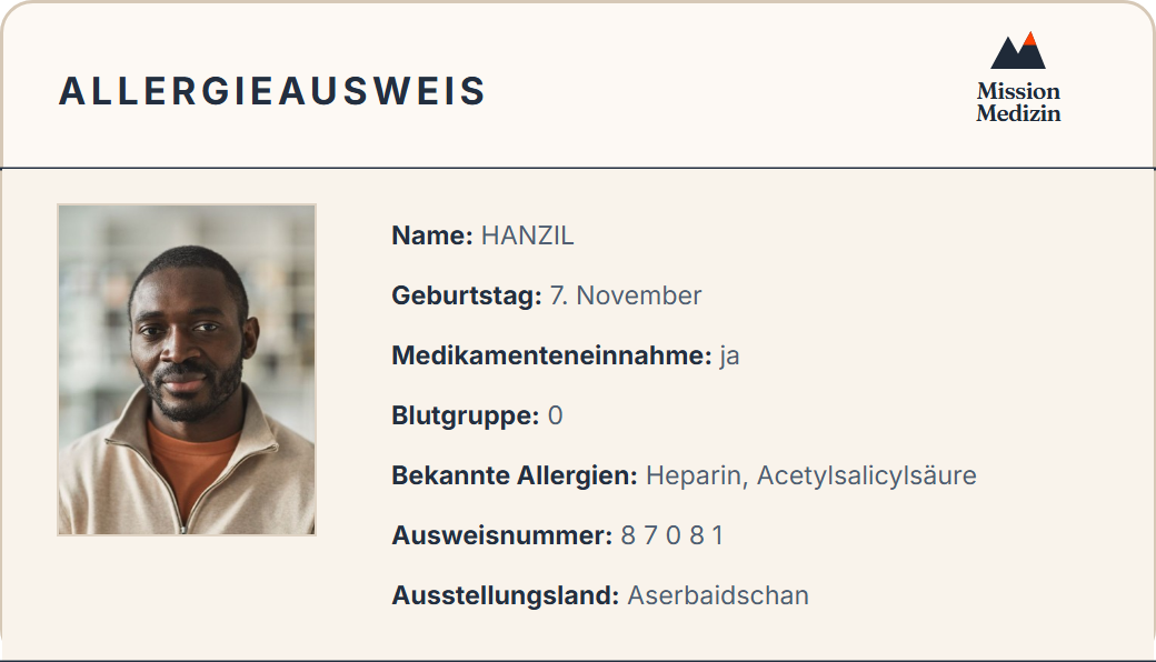 Allergieausweis