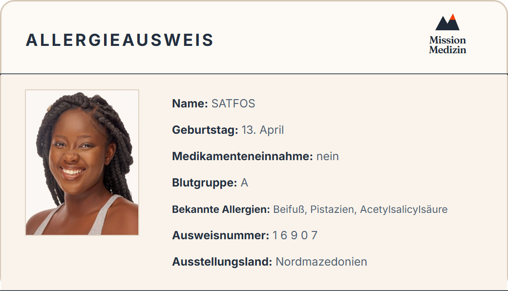 Allergieausweis