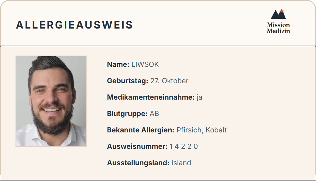 Allergieausweis