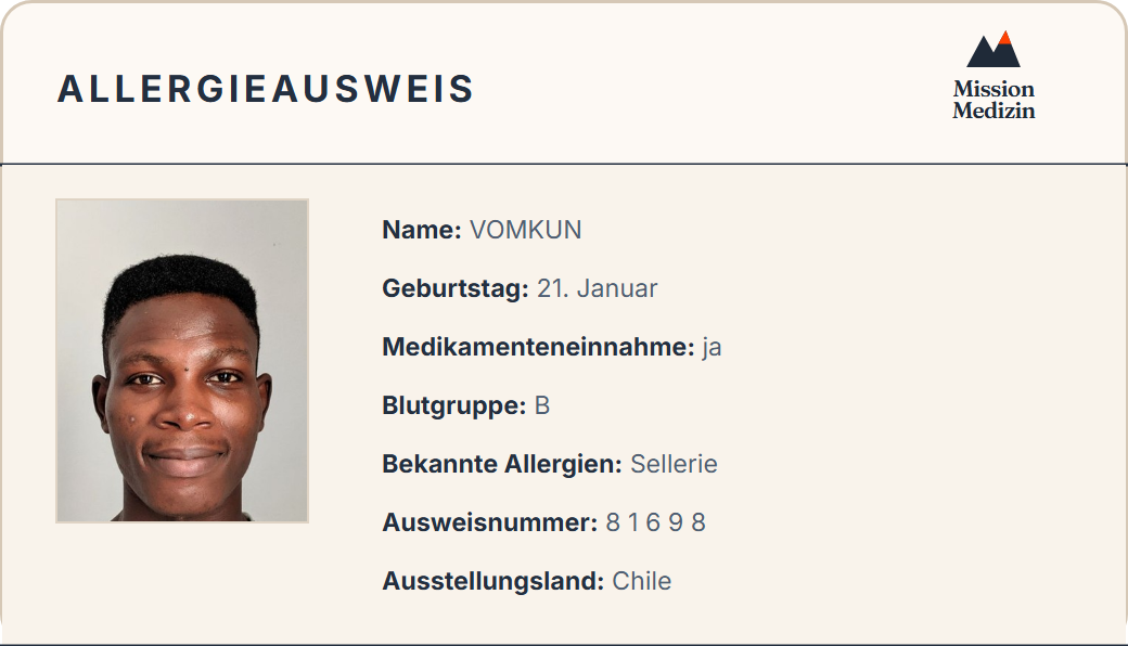 Allergieausweis