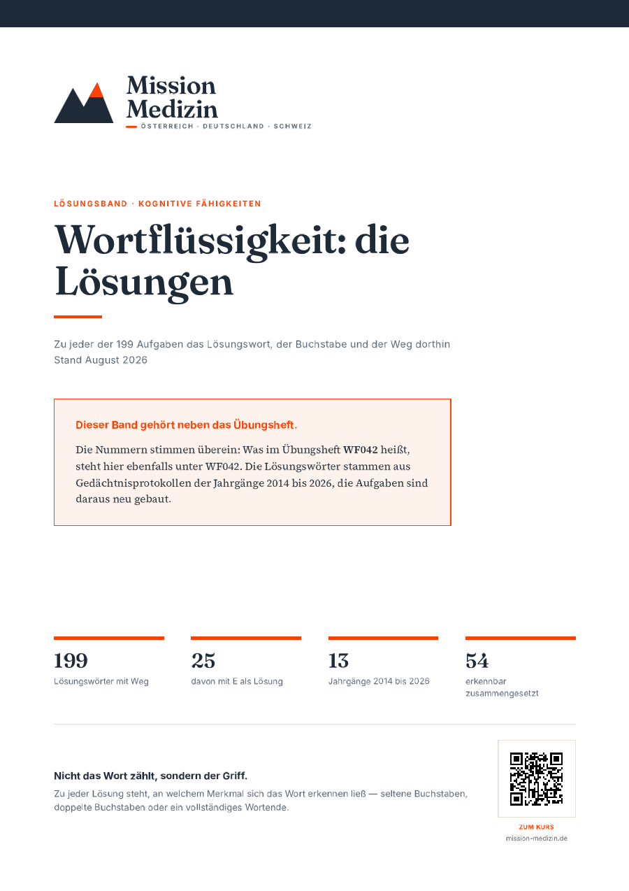 Titelseite des Lösungsbands Wortflüssigkeit