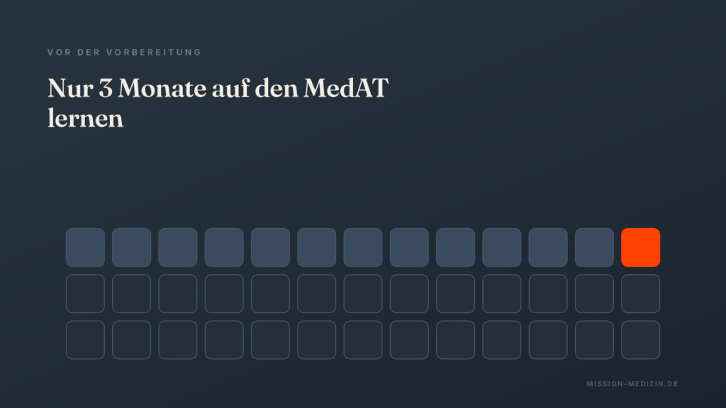 Nur 3 Monate auf den MedAT lernen – Kann man ihn trotzdem schaffen?