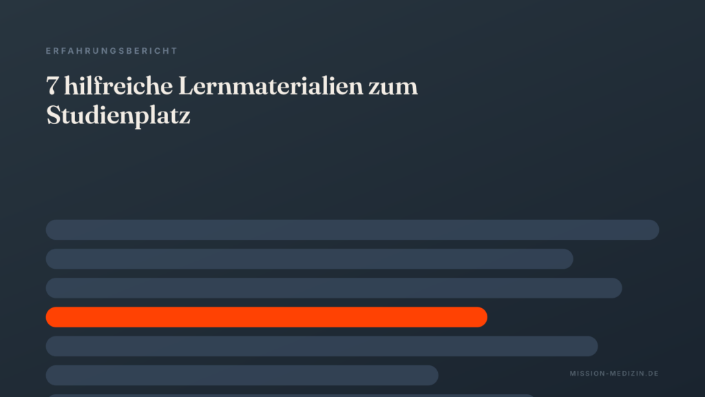 7 hilfreiche Lernmaterialien, die dir zum Studienplatz verhelfen