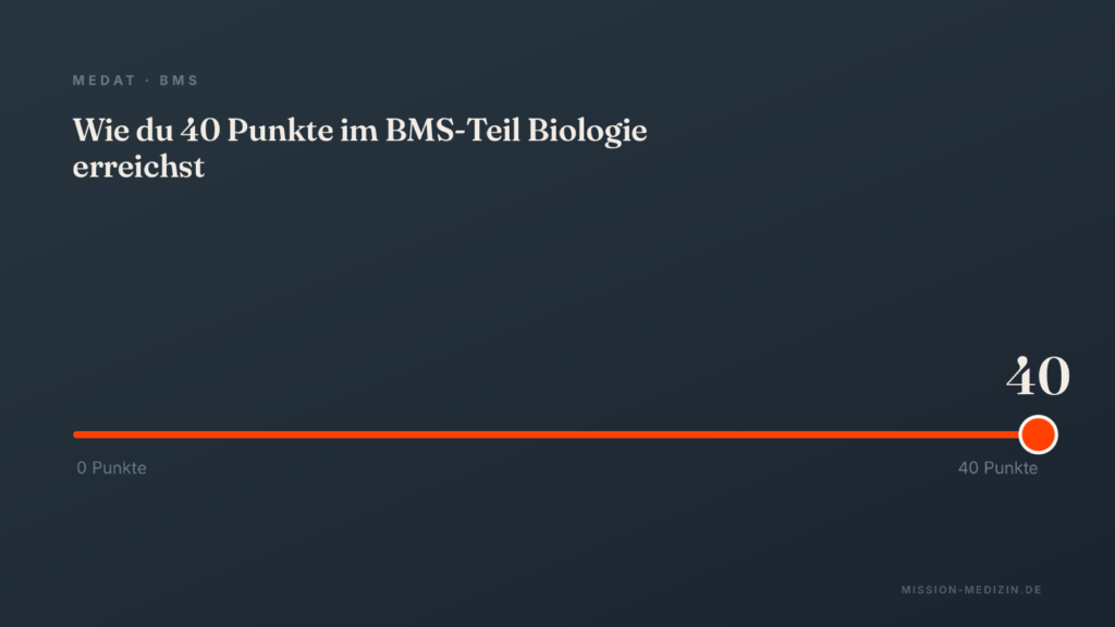 Wie du 40 Punkte beim BMS-Teil Biologie des MedAT erreichst