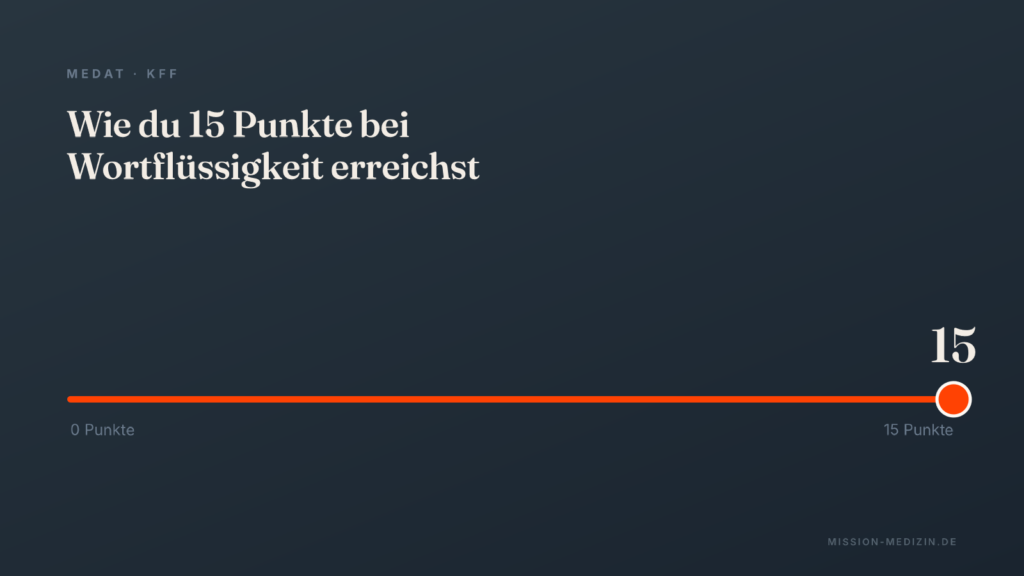 Wie du 15 Punkte bei Wortflüssigkeit erreichst