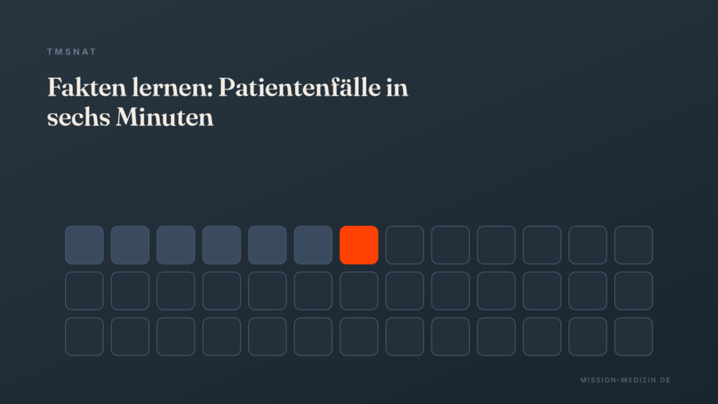 TMSnat Fakten lernen: Patientenfälle in sechs Minuten