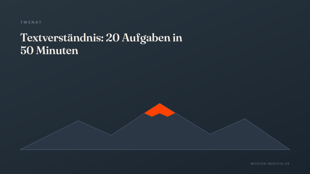 TMSnat Textverständnis: 20 Aufgaben in 50 Minuten